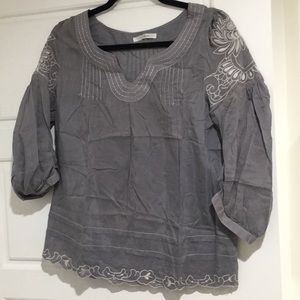 trinity from anthropology silk blouse size S